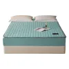 Cama de algodón acolchado cubierta de colchón protector de colchón cuatro estaciones universal engrosado clip de algodón todo incluido funda de cama cómoda acolchada conjunto de textiles para el hogar ropa de cama suave y transpirable multicolor opcional Item Picture